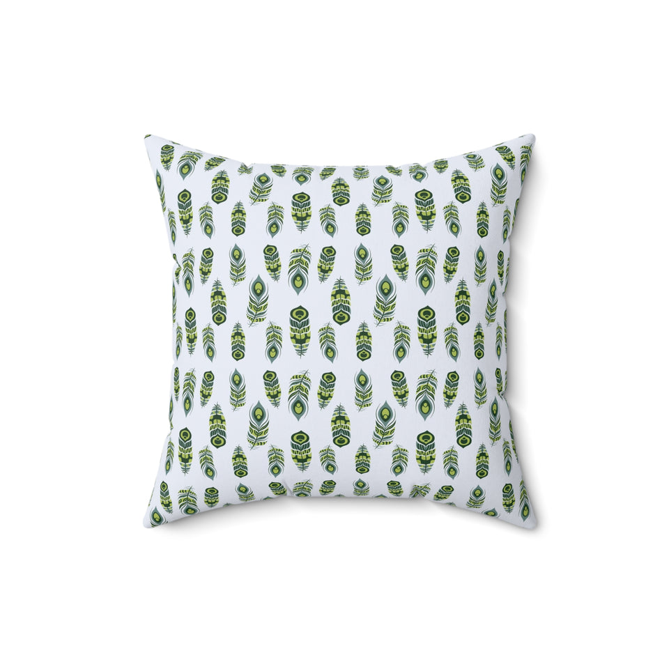 35PCF  Peacock Feather Pillow