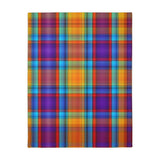 49CB  Colorful Plaid Blanket