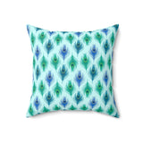 32PCF  Peacock Feather Pillow