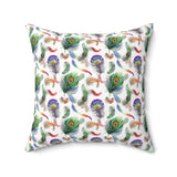 45PCF  Peacock Feather Pillow