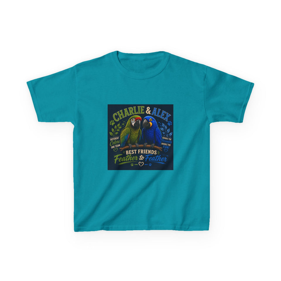 Charlie & Alex Kids T-Shirt – Best Friends Feather to Feather CA25