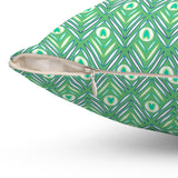 18PCF  Peacock Feather Pillow