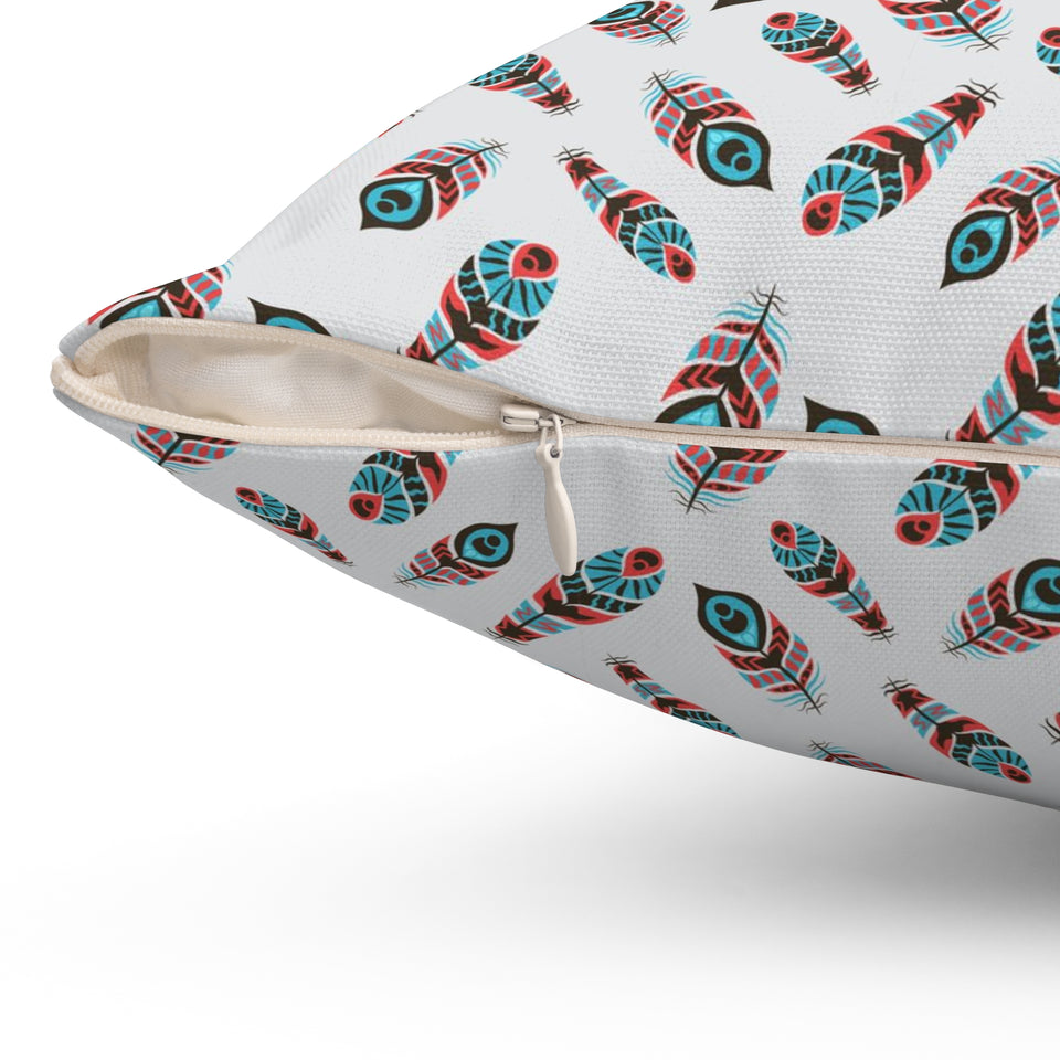 36PCF  Peacock Feather Pillow