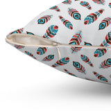 36PCF  Peacock Feather Pillow