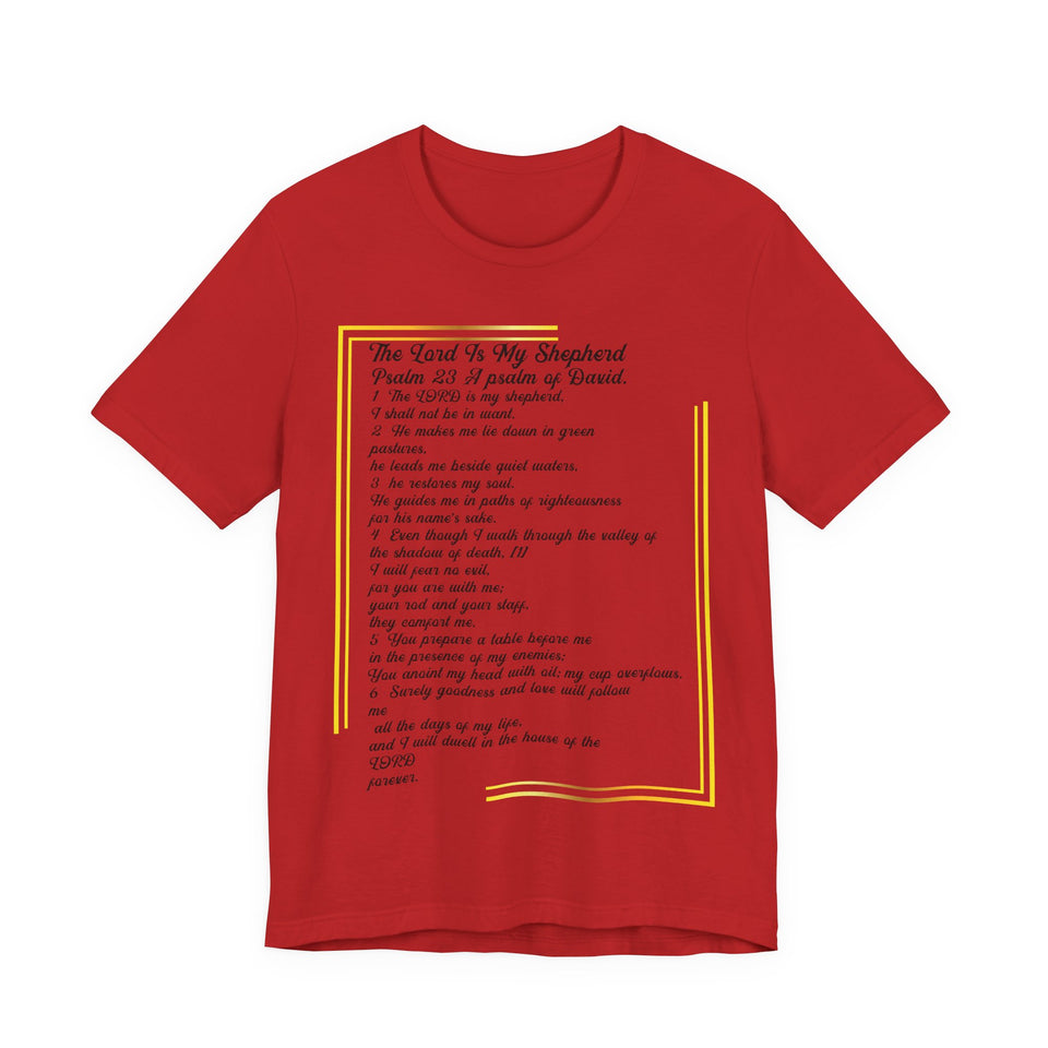 30CTS   Unisex Psalms 23 Christian t shirt