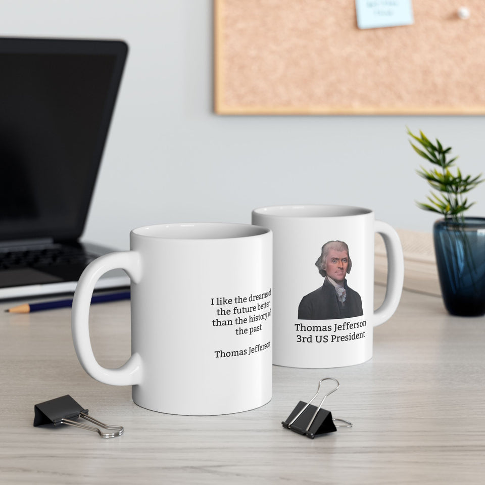 16TJQM  Thomas Jefferson Historical Quote mug