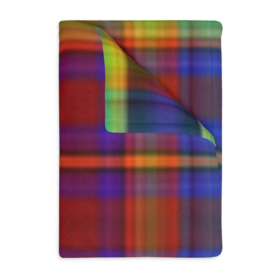 52CB  Colorful Plaid Blanket