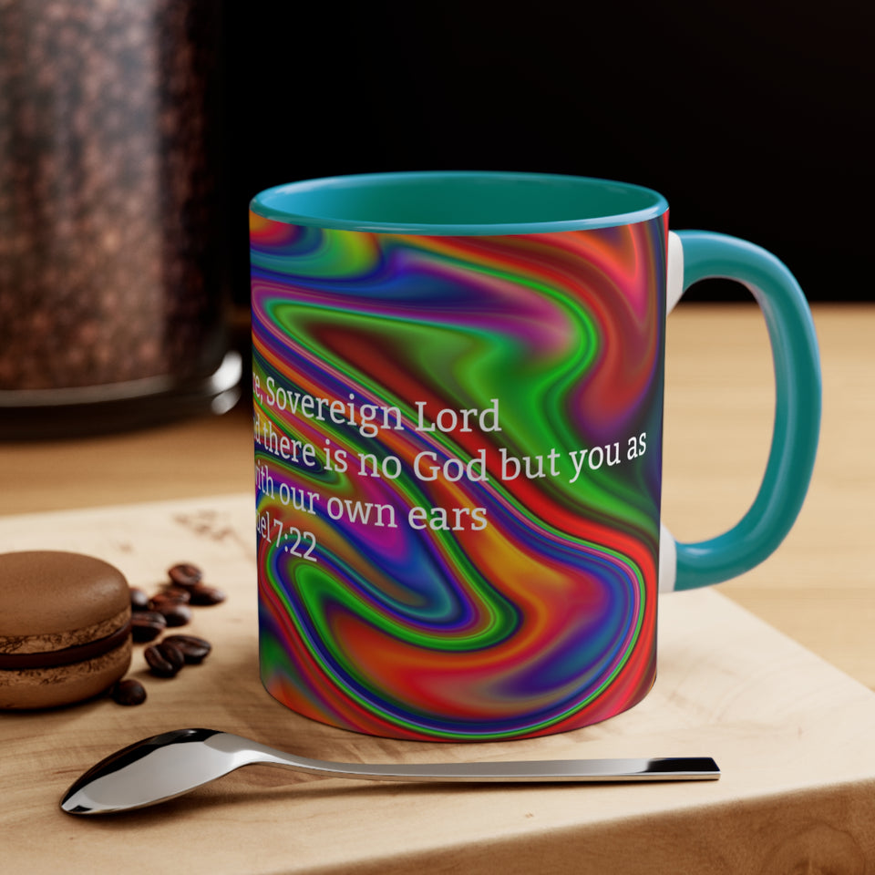 43CMSM  Colorful Marble 2 Samuel 7:22 Mug
