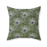 8PCF  Peacock Feather Pillow