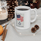 1FSM  US Flag Stamp Mug