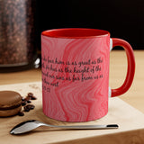 6CMSM  Colorful Marble Psalms 103:11-12  Mug