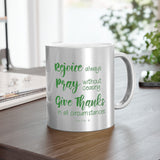 15SGM  Silver and Gold Christian Mug
