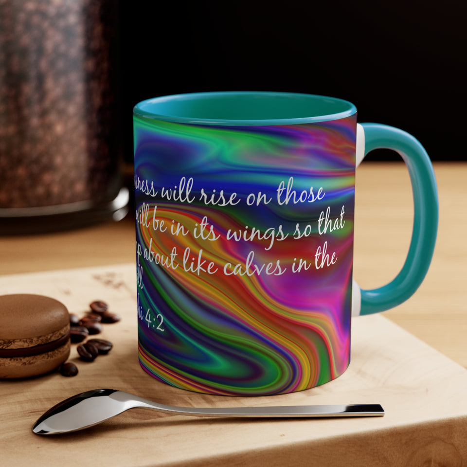 79CMSM  Colorful Marble Malachi 4:2 Mug