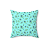 64PCF  Peacock Feather Pillow