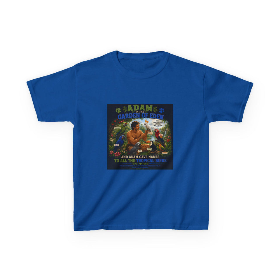 Adam in the Garden of Eden Kids T-Shirt – Charlie & Alex Edition CA28