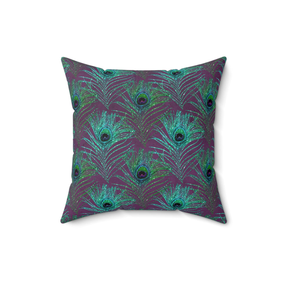 10PCF  Peacock Feather Pillow