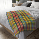 59CB  Colorful Plaid Blanket