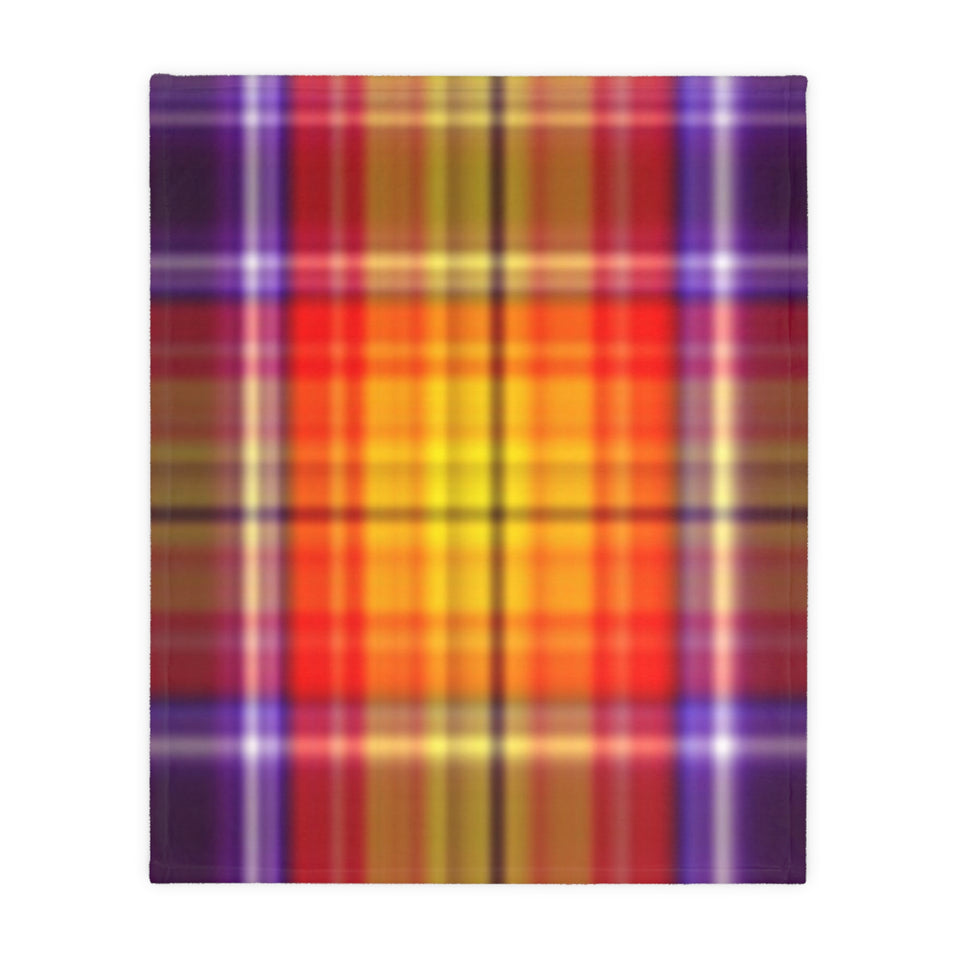 51CB  Colorful Plaid Blanket