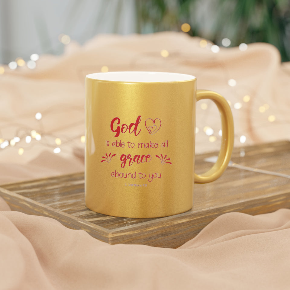 29SGM  Silver and Gold Christian Mug