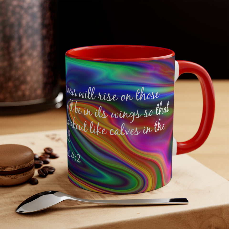 79CMSM  Colorful Marble Malachi 4:2 Mug
