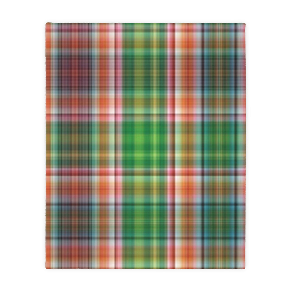 43CB  Colorful Plaid Blanket