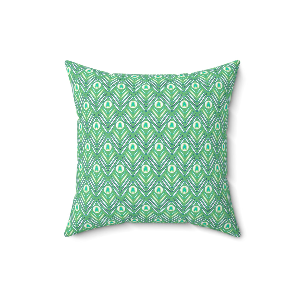 18PCF  Peacock Feather Pillow
