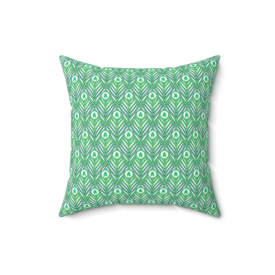 18PCF  Peacock Feather Pillow