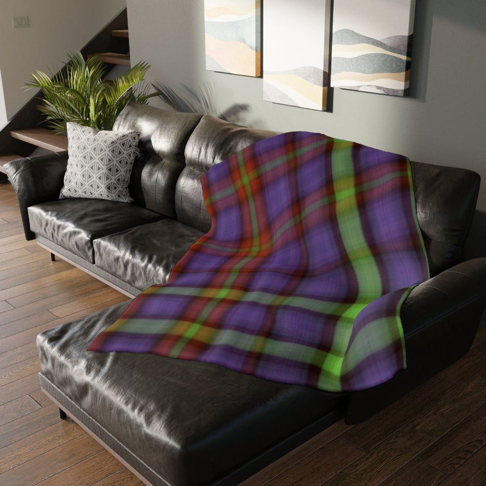 21CB  Colorful Plaid Blanket