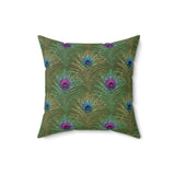 9PCF  Peacock Feather Pillow