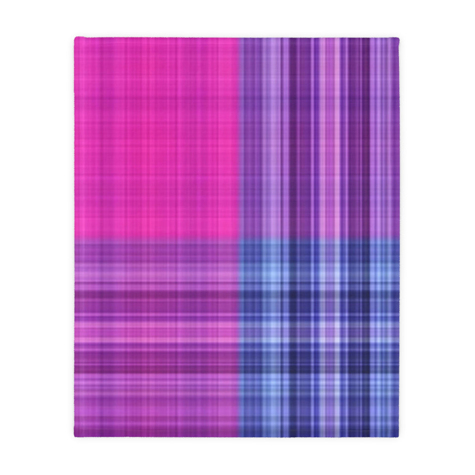 17CB  Colorful Plaid Blanket
