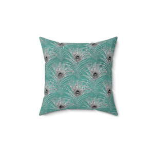 4PCF  Peacock Feather Pillow