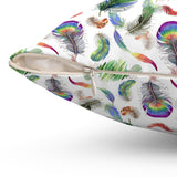 45PCF  Peacock Feather Pillow