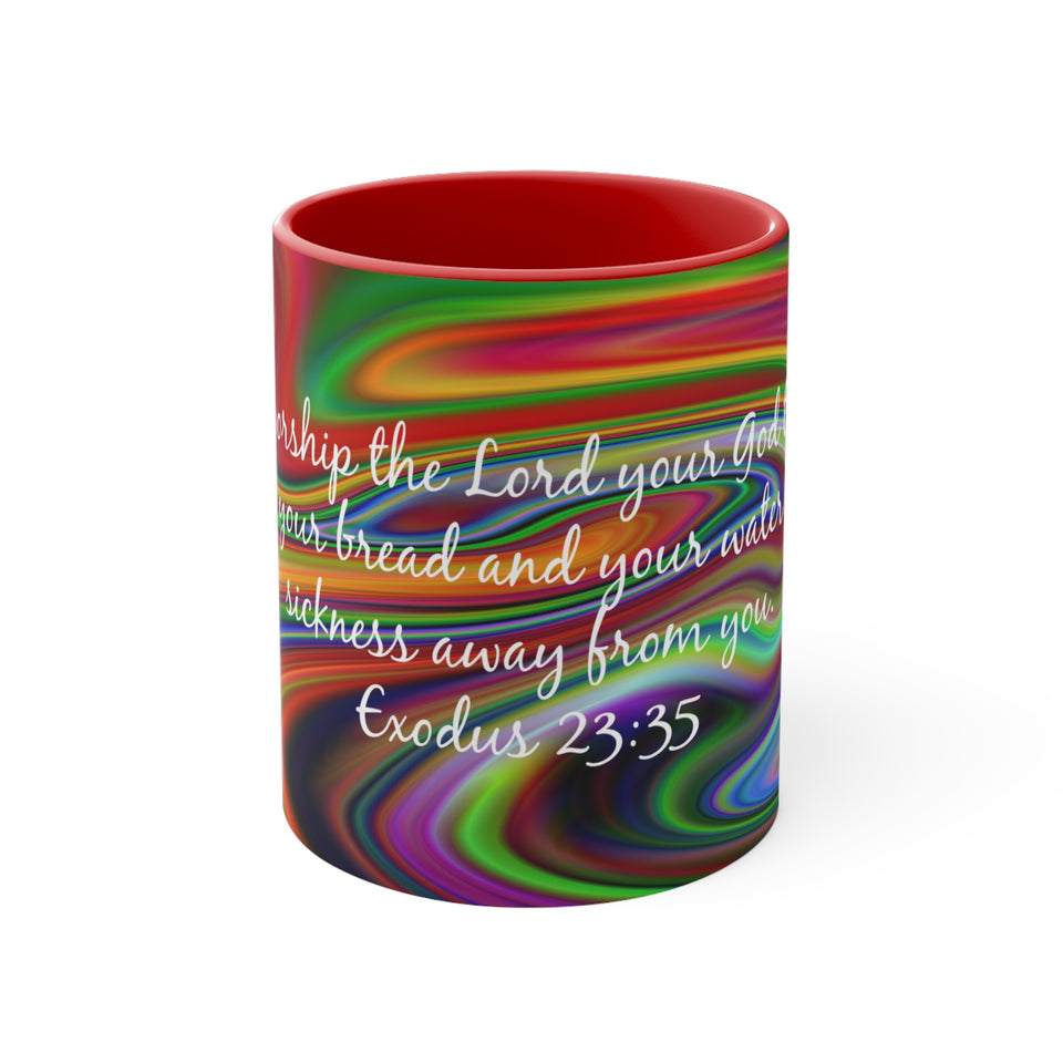 76CMSM  Colorful Marble Exodus 23:35 Mug