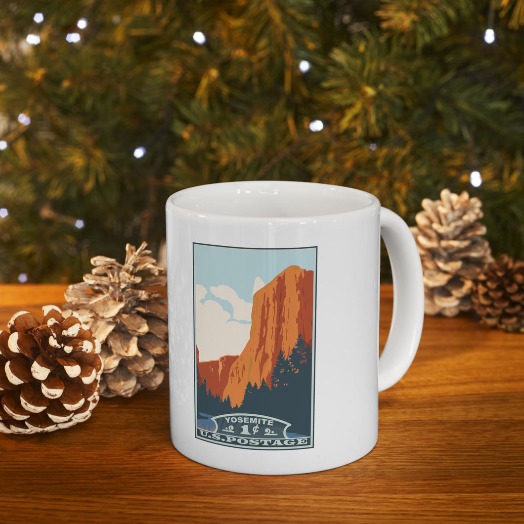 4NPS  Yosemite National Park Stamp Mug