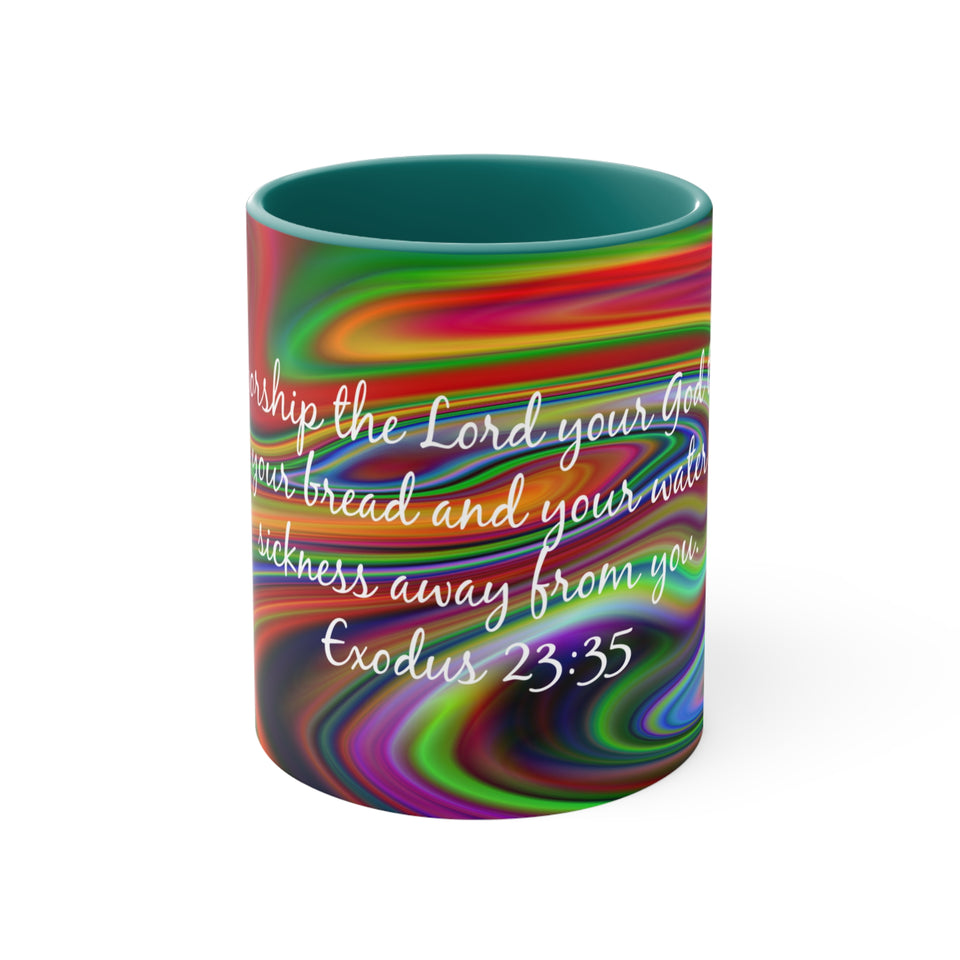 76CMSM  Colorful Marble Exodus 23:35 Mug