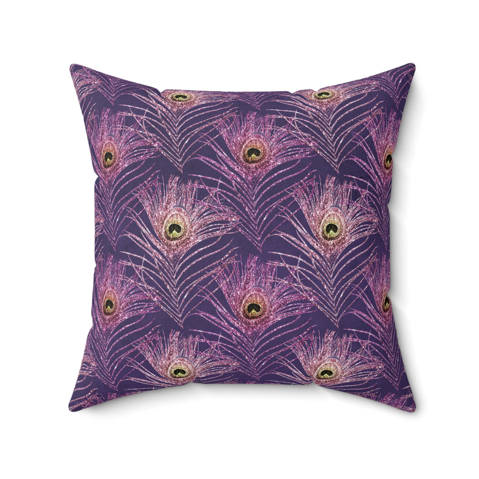 13PCF  Peacock Feather Pillow
