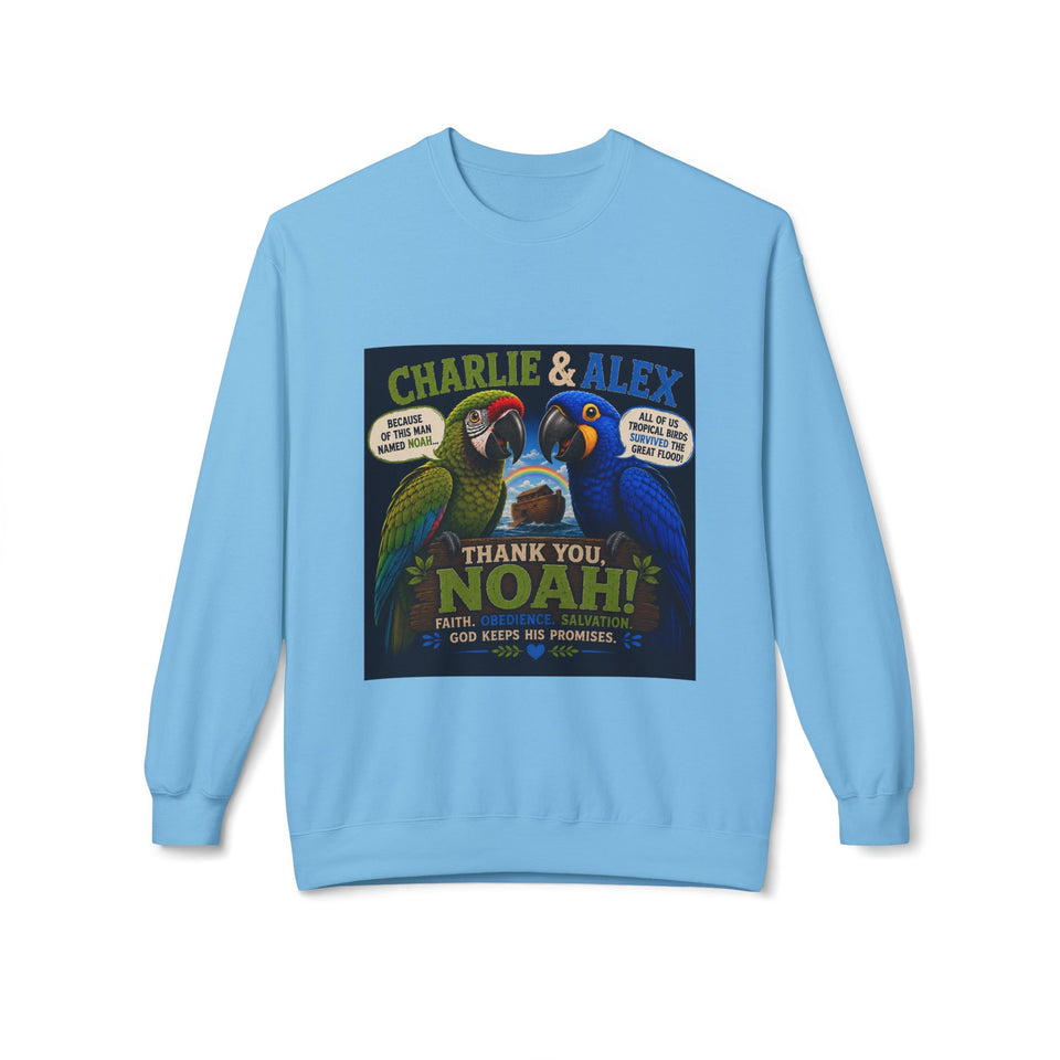 Charlie & Alex “Thank You, Noah!” Christian Sweatshirt CA16