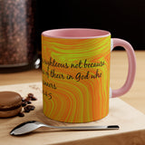 9CMSM  Colorful Marble Romans 4:5 Mug