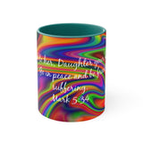 70CMSM  Colorful Marble Mark 5:34 Mug