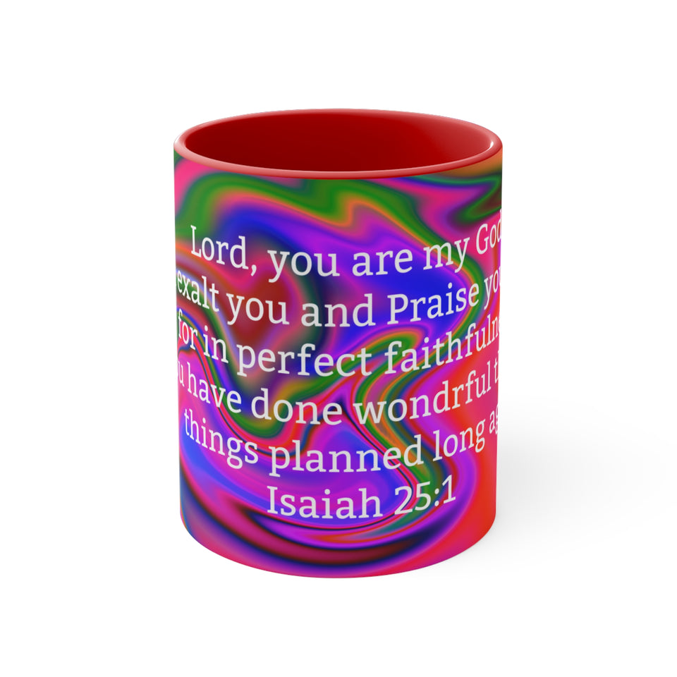 47CMSM  Colorful Marble Isaish 25:1 Mug
