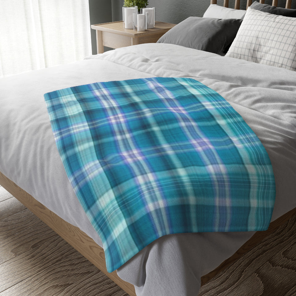 10CB  Colorful Plaid Blanket