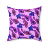 24PCF  Peacock Feather Pillow