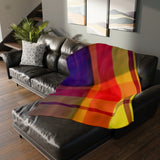 39CB  Colorful Plaid Blanket
