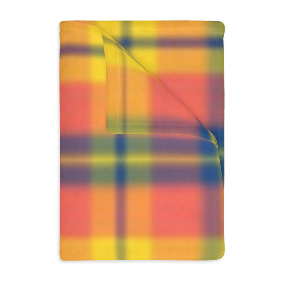 9CB  Colorful Plaid Blanket
