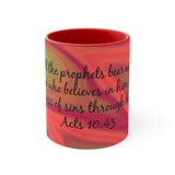 21CMSM  Colorful Marble Acts 10:43 Mug