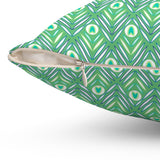 18PCF  Peacock Feather Pillow