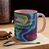 28CMSM  Colorful Marble Galatians 5:13 Mug