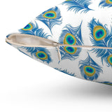 17PCF  Peacock Feather Pillow