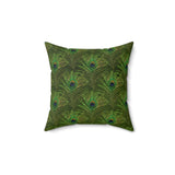 6PCF  Peacock Feather Pillow