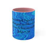1CMSM  Colorful Marble John 13:34  Mug